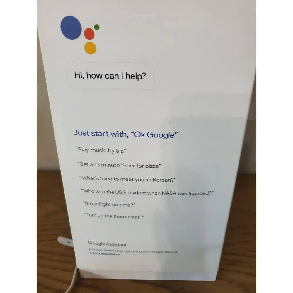 Google Home Smart Speaker -voice